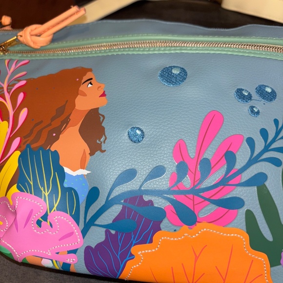 Disney Parks EUC Little Mermaid Live Action Film Belt Bag Fanny Pack - Picture 5 of 7